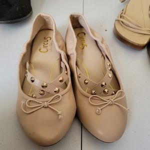 CIRCUS by Sam Edelman nude Studded ballet flat sz 8.5